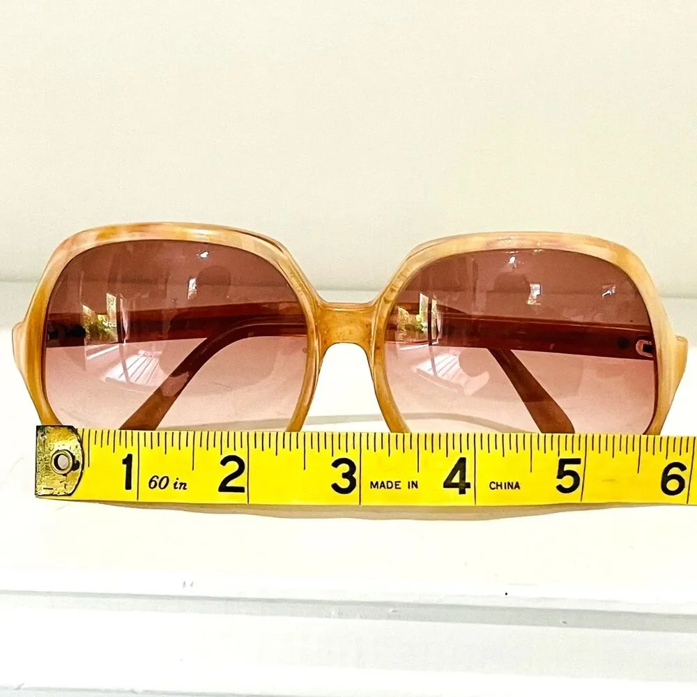 Original Vintage Sunglasses Anne Klein Riviera Mod 50 Made in Italy 1970s Retro - Picture 9 of 10